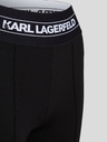 Karl Lagerfeld Čierne dámske legíny KARL LAGERFELD Logo