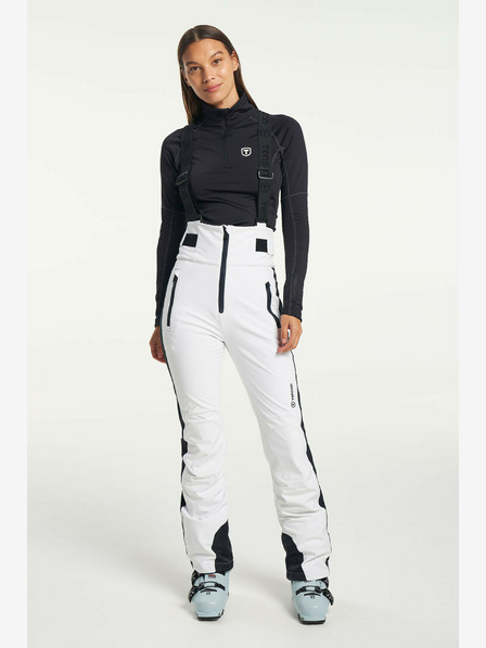 Tenson Dámske nohavice TENSON Grace Softshell Bib Pants W white