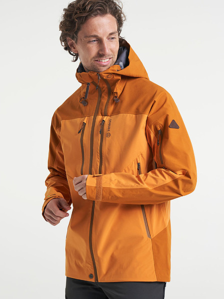 Tenson Pánska outdoorová bunda TENSON Himalaya 3L Shell M tmavo oranžová