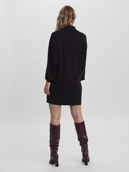 Vero Moda Čierne svetrové šaty VERO MODA Nancy