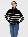 Vero Moda Krémovo-čierny pruhovaný sveter VERO MODA Saba