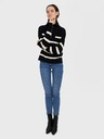 Vero Moda Krémovo-čierny pruhovaný sveter VERO MODA Saba