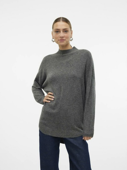 Vero Moda Šedý dámsky sveter Vero Moda Plaza