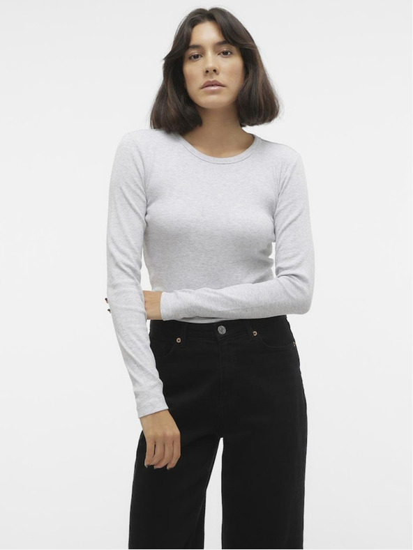 Vero Moda Svetlošedé dámske tričko Vero Moda Chloe
