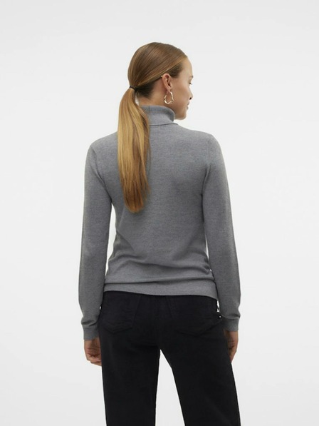 Vero Moda Šedý dámsky rolák Vero Moda Iris