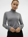 Vero Moda Šedý dámsky rolák Vero Moda Iris