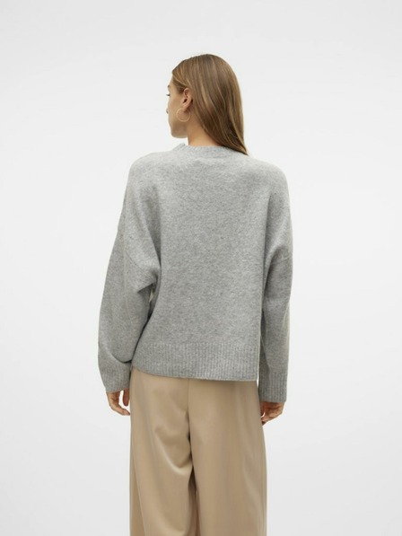 Vero Moda Svetlosivý dámsky sveter Vero Moda Boom