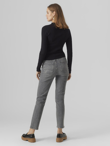 Vero Moda Sivé dámske mom džínsy Vero Moda Linda