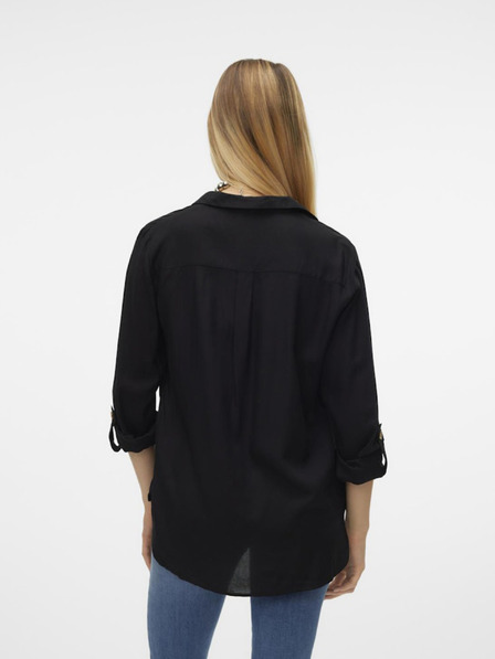 Vero Moda Čierna dámska blúzka Vero Moda Bumpy