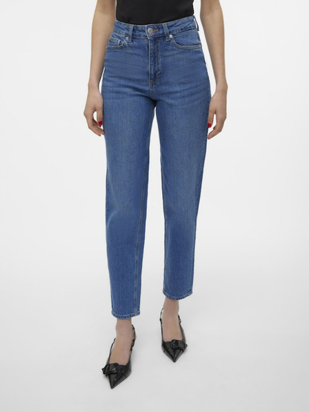 Vero Moda Modré dámske džínsy mom fit Vero Moda Tessa
