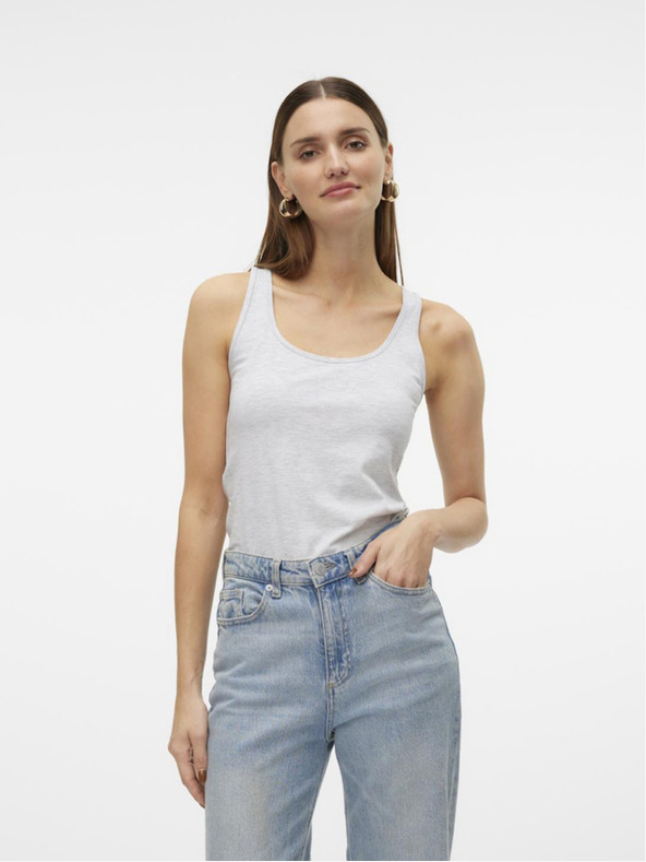Vero Moda Svetlošedé dámske tielko Vero Moda Lulu