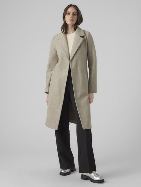 Vero Moda Béžový dámsky kabát Vero Moda Fortuneaya