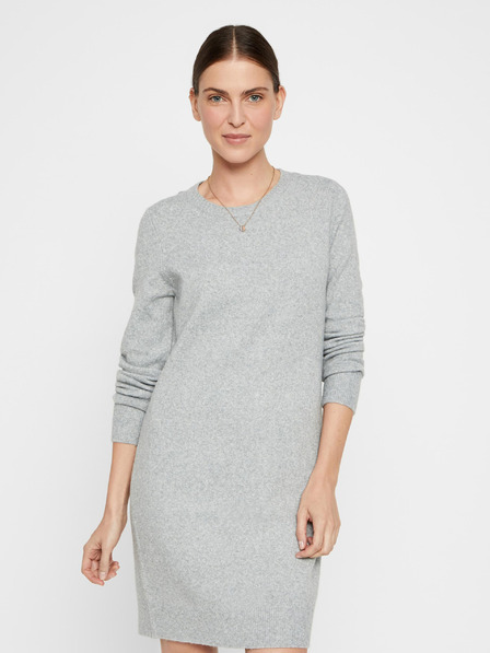 Vero Moda Svetlosivé svetrové šaty VERO MODA Doffy