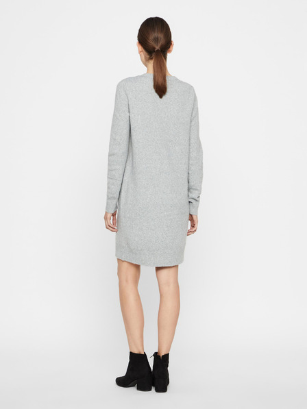 Vero Moda Svetlosivé svetrové šaty VERO MODA Doffy