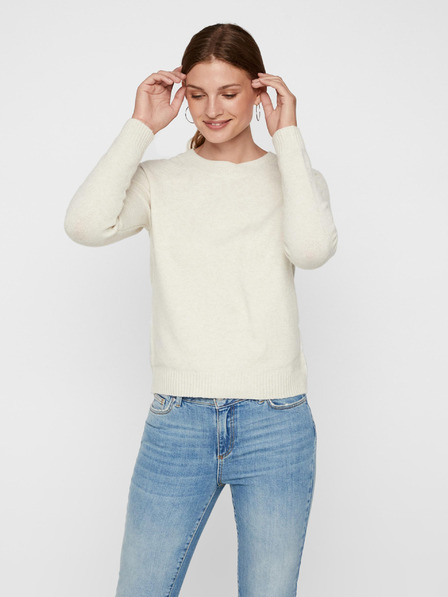 Vero Moda Krémový základný sveter VERO MODA Doffy