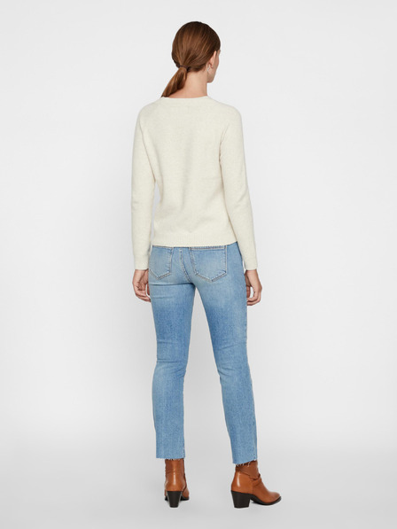Vero Moda Krémový základný sveter VERO MODA Doffy